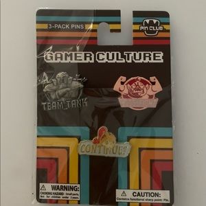 NEW Gamer Culture Pin Club 3 Pin Set